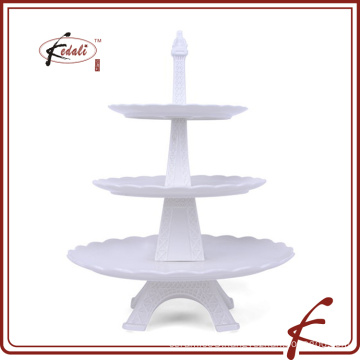 Distinctive Eiffel modelling Durable Porcelain 3-Layer Cake Stand